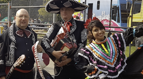 Mariachis op huwelijksfeest