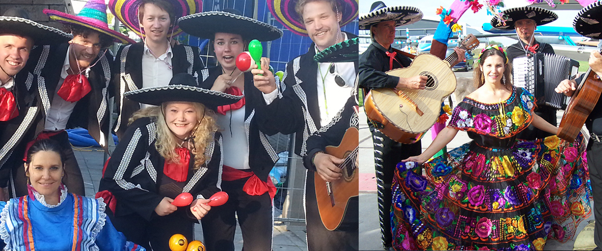 Boeken van een Mariachi bandje