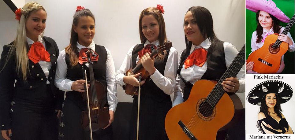 Mariachi band voor een Themafeest